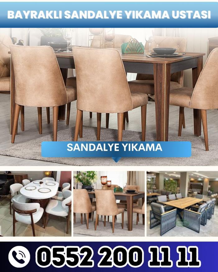 Bayraklı sandalye yıkama