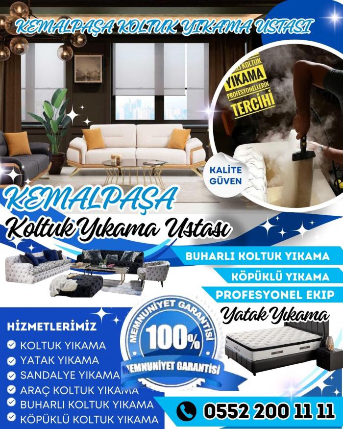 Kemalpaşa en yakın koltuk yıkama