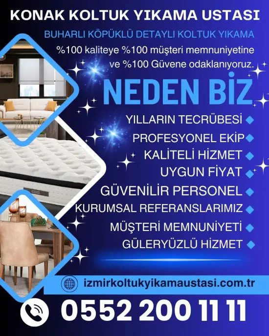 Konak koltuk yıkama şirketleri